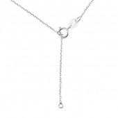 Lantisor argint cu cercuri si pietre DiAmanti Z1496N-DIA